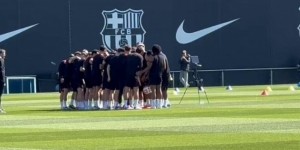 记者：拉菲尼亚、克里斯滕森参加巴萨今日合练，奥尔莫缺席